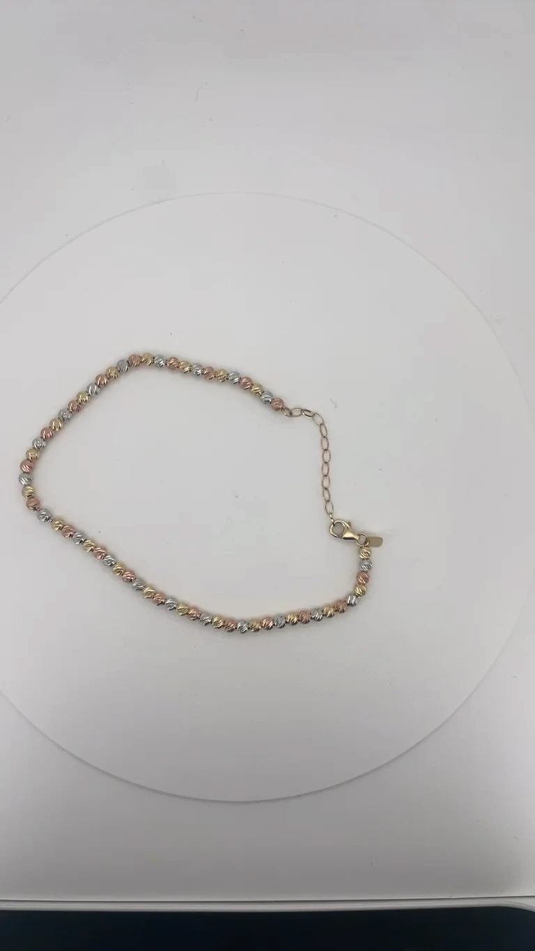 14 kt Gold Kugel Armband