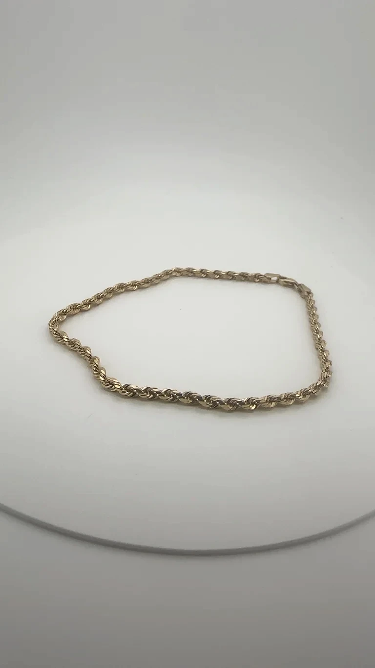 14kt Gold, Kordelarmband