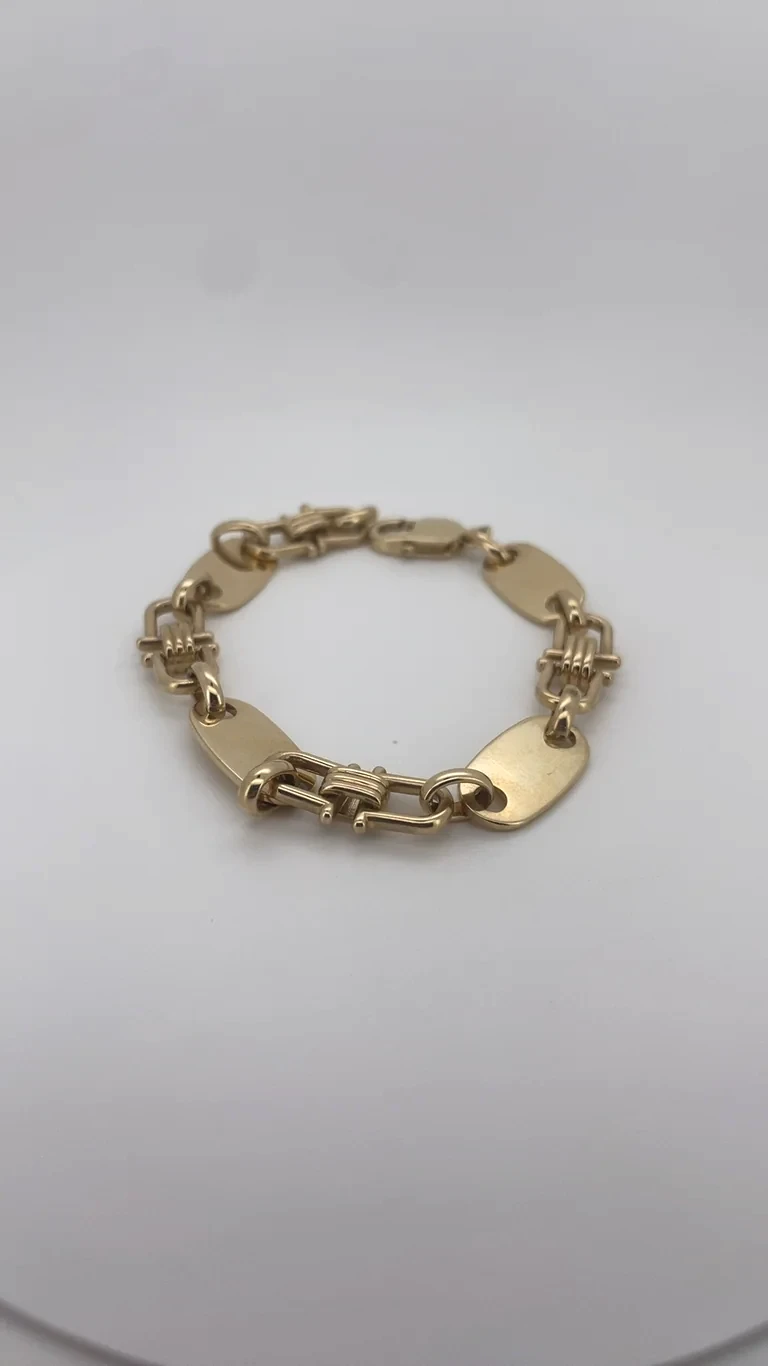 14 kt Plattenarmband
