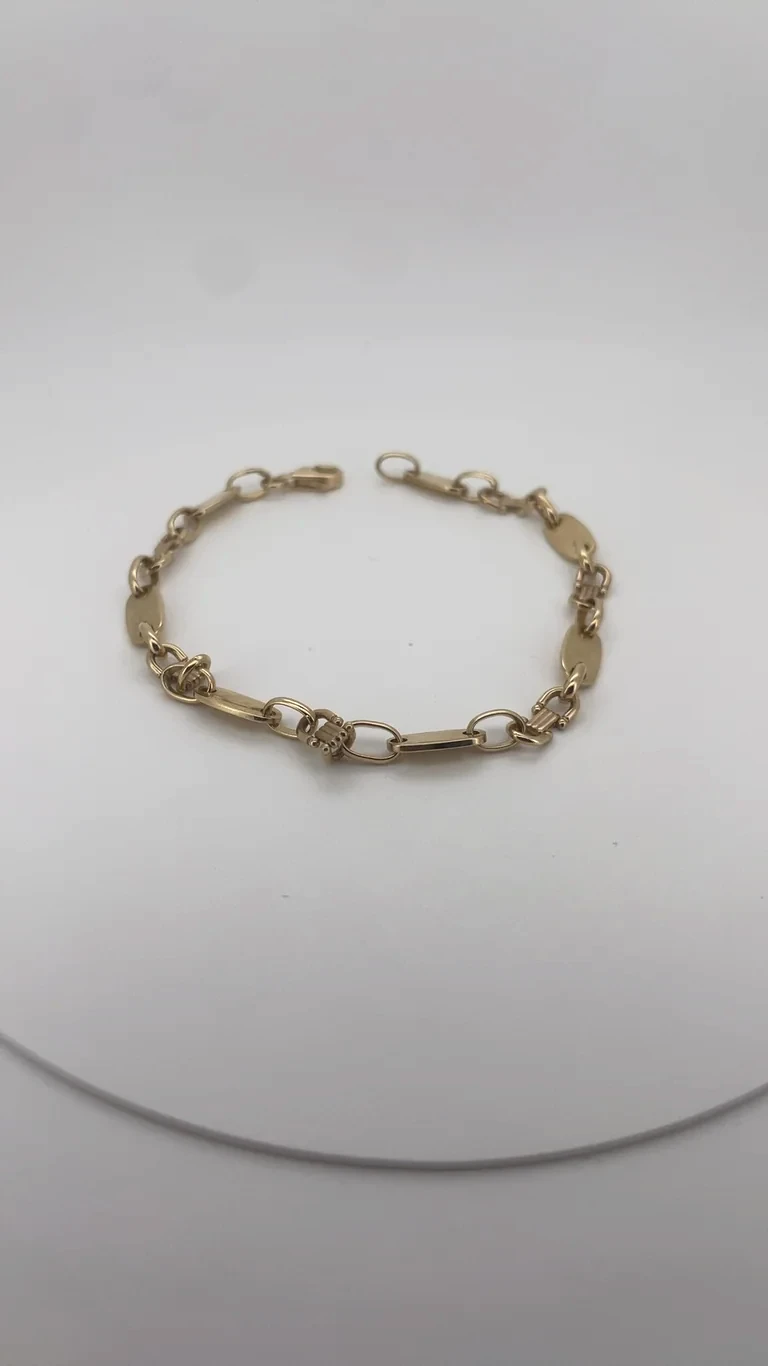 14 kt Gold Plattenarmband