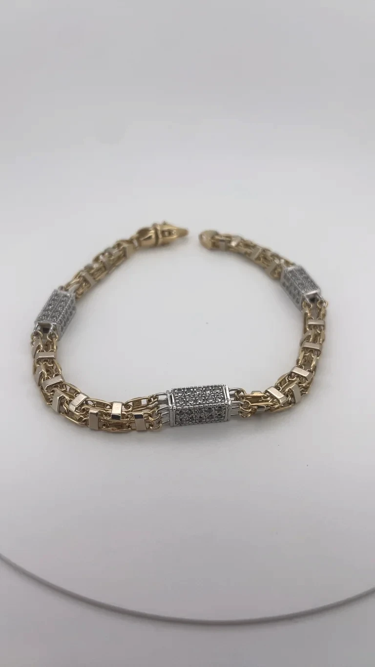 14 kt Käfigarmband